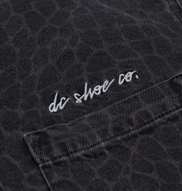 DC Hawkshaw Snake Denim Overshirt - Black