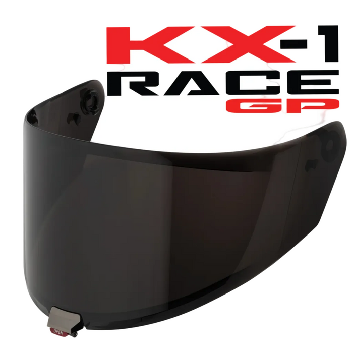 KYT KX-1 Race GP Visor - Smoke