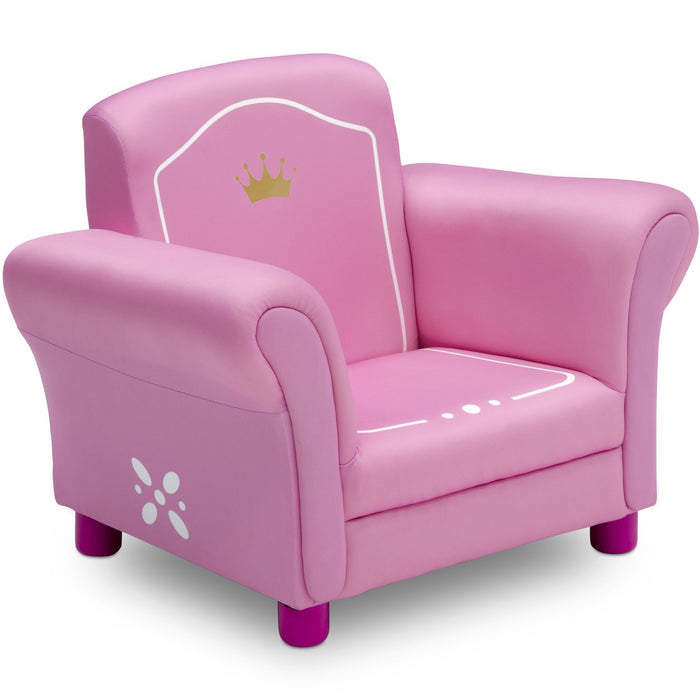 Delta Children Love Girl (1187) Princess Crown Kids Upholstered Chair
