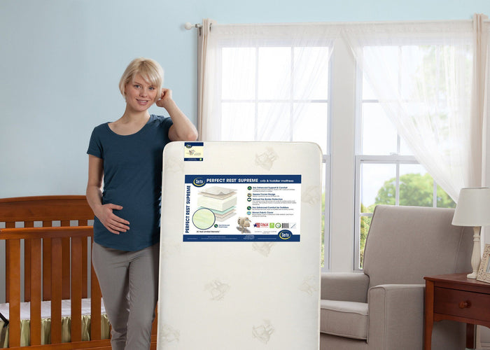 Serta® Perfect Rest® Supreme Crib and Toddler Mattress Lifestyle View a1a No Color (NO)