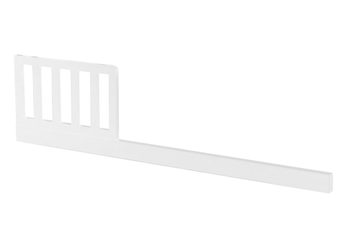 White baby crib rail on a white background