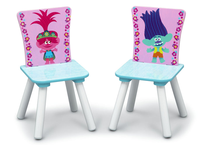 Delta Children Trolls World Tour (1177) Table and Chair Set with Storage, Chairs View