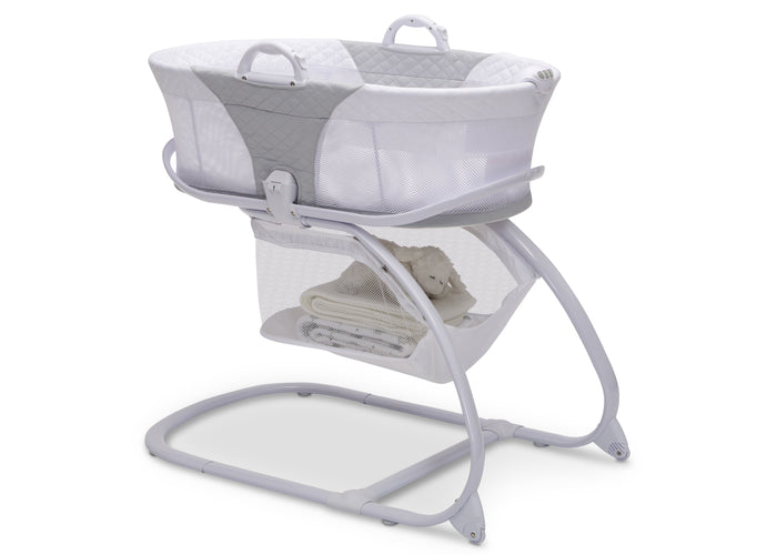2-in-1 Moses Basket Bedside Bassinet Sleeper Grey (2130)