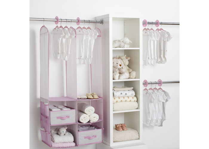 Delta Children Infinity Pink (693) 48-Piece Nursery Storage Set (SS2056), Room, f1f