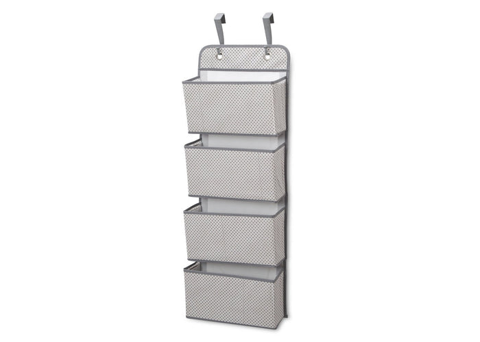 Delta Children Infinity Light Grey (063) 4-Pocket Hanging Wall Organizer b2b