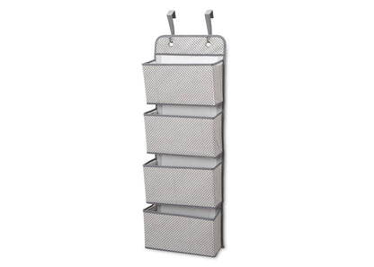 Delta Children Infinity Light Grey (063) 4-Pocket Hanging Wall Organizer b2b