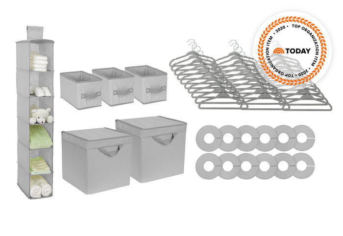 SS2055 058 48 Piece Nursery Storage Set DoveGrey silo 98