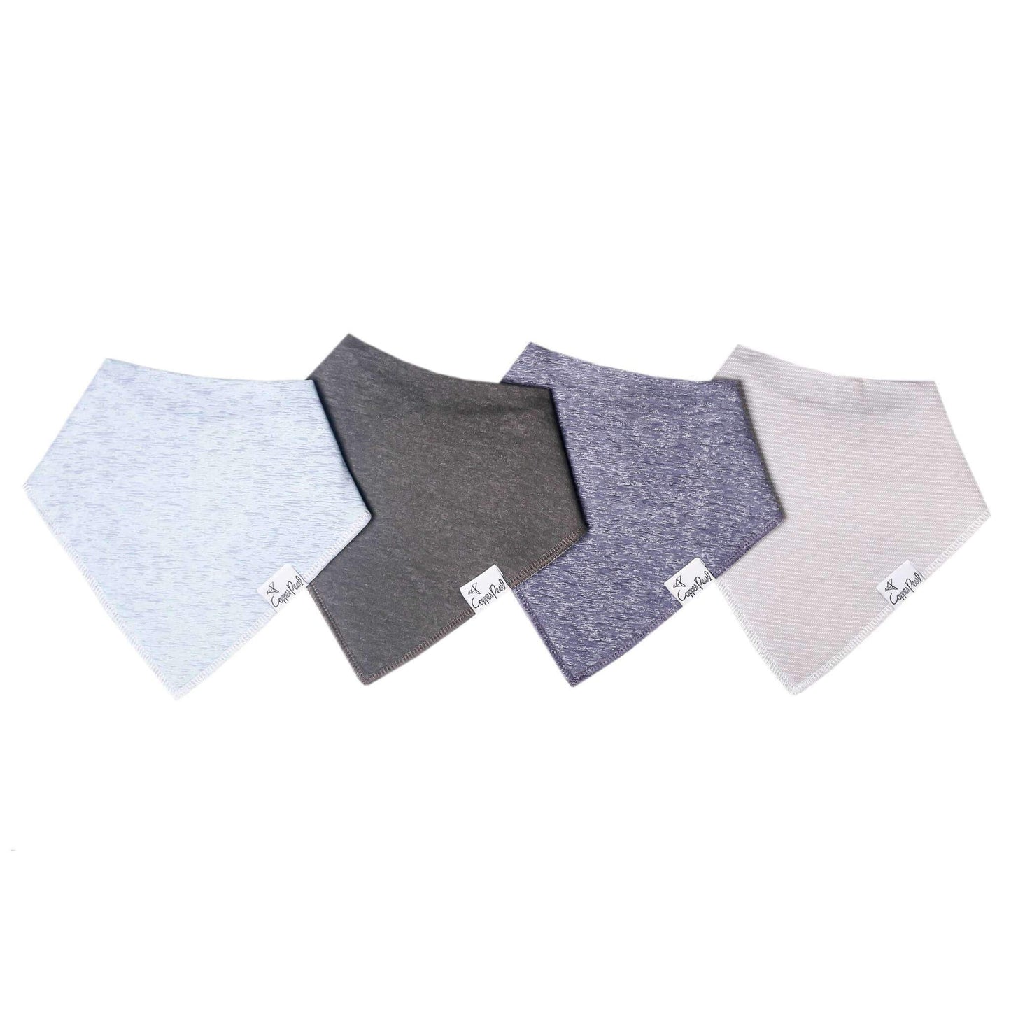 4 Pack Baby Bandana Bibs - Lennon