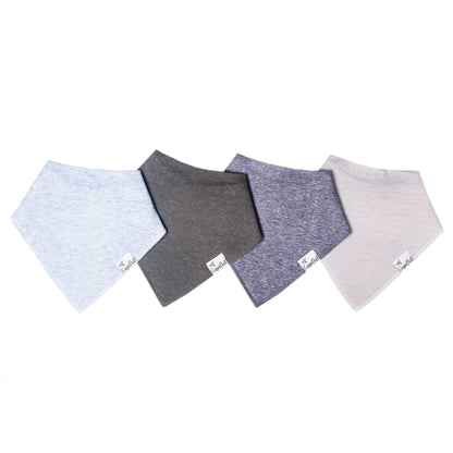 4 Pack Baby Bandana Bibs - Lennon