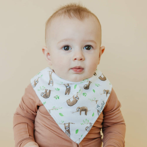 4 Pack Baby Bandana Bibs - Noah