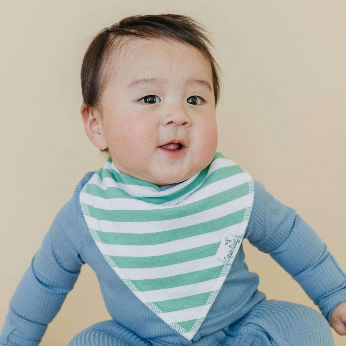 4 Pack Baby Bandana Bibs - Oxford