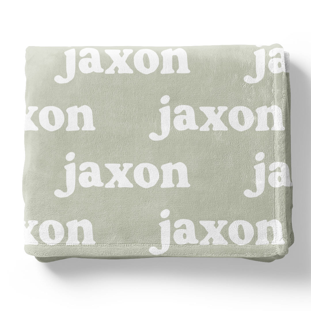 Botanicals Personalized Color Blanket