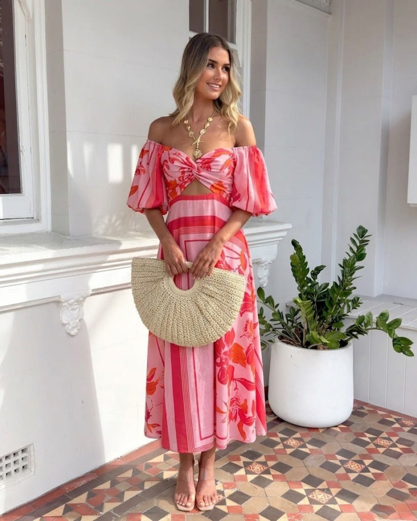 Bella Dress - Pink Floral