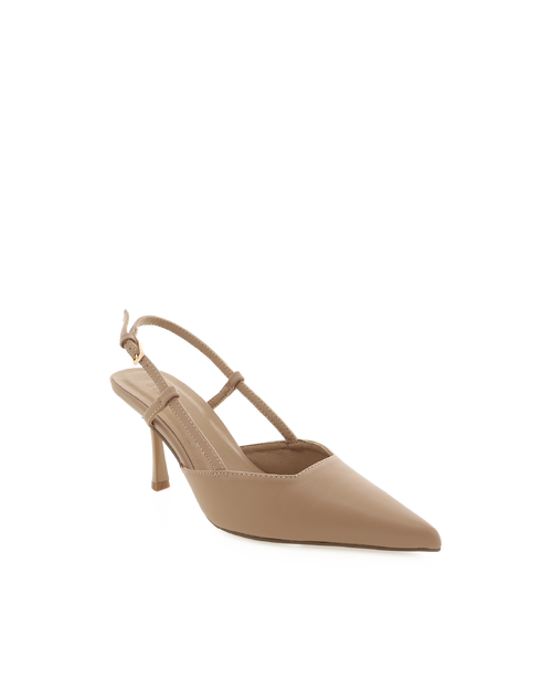 Isabel Dark Nude Heels | Women's Pointed Stiletto Pumps
