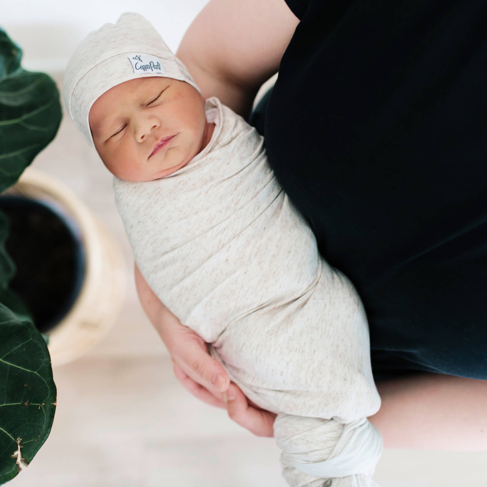 Knit Swaddle Blanket - Oat