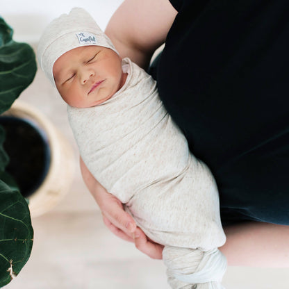 Knit Swaddle Blanket - Oat