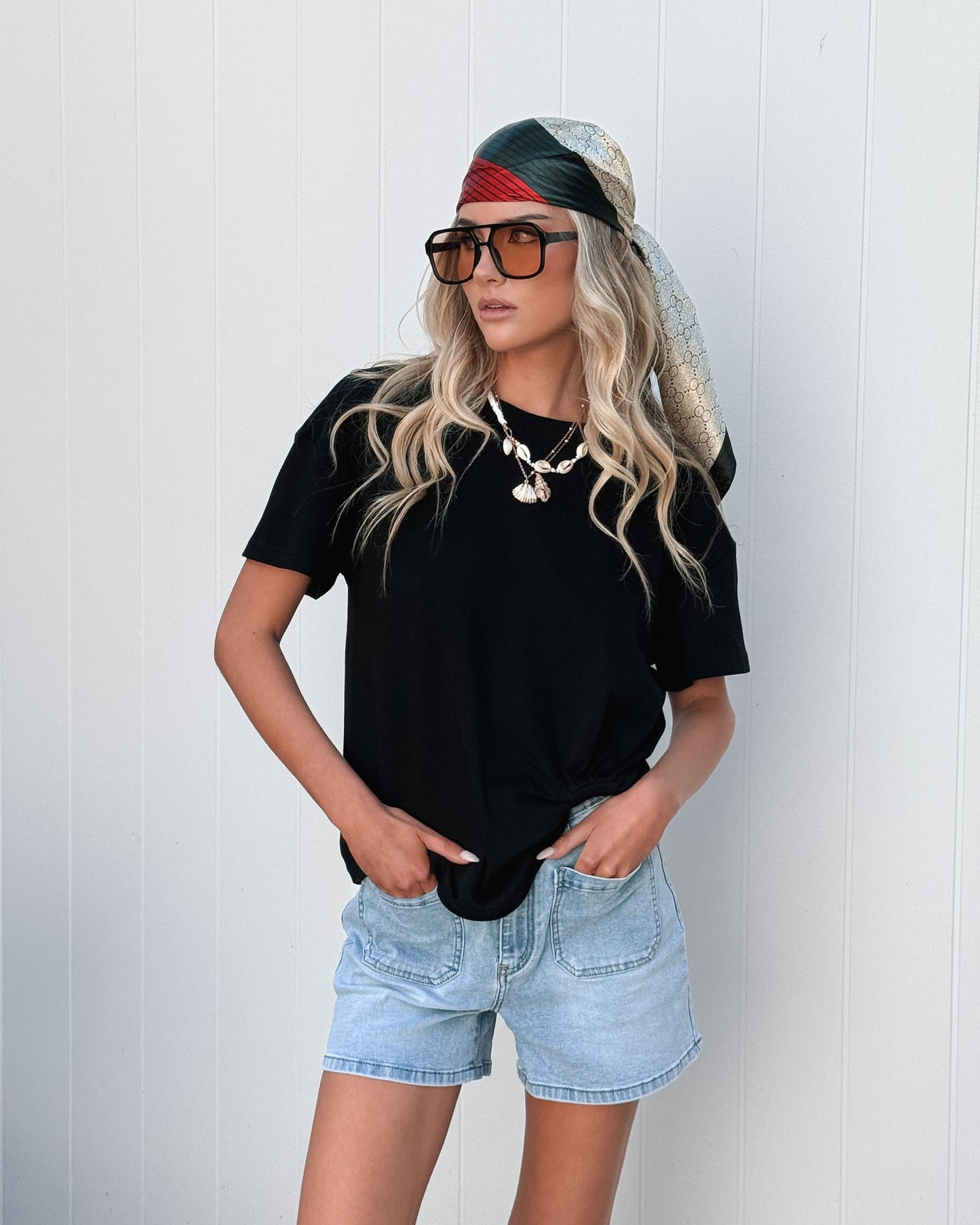 Ollivie Black T-Shirt | Women's Relaxed Cotton T-Shirt