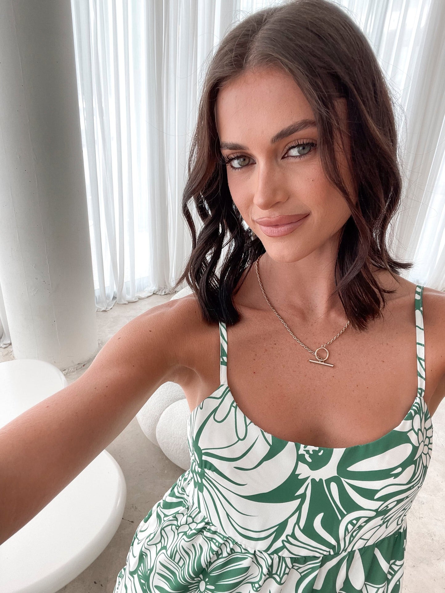 Oloria Green Floral Dress | Women's Floral Maxi Dress