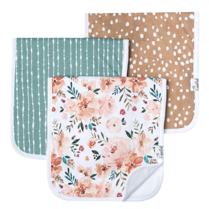 3 Pack Premium Burp Cloths - Autumn