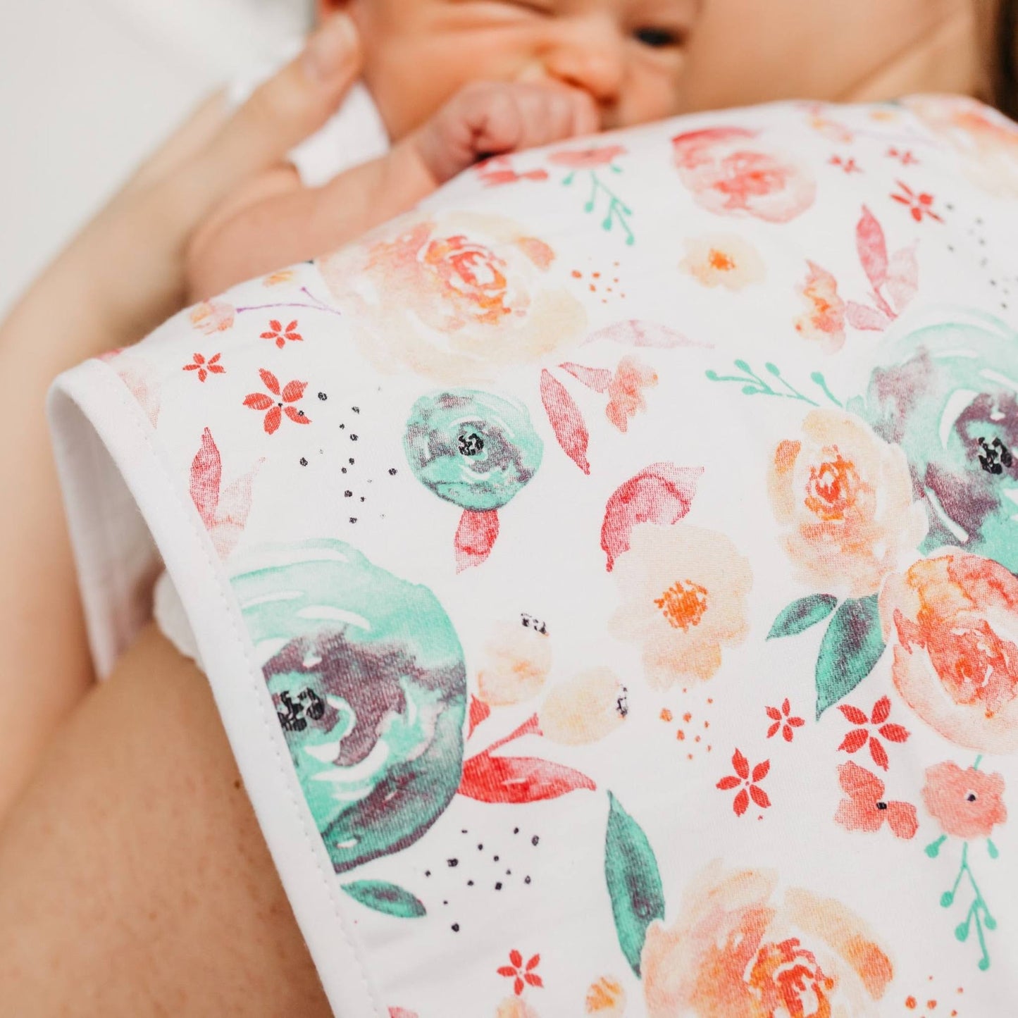 3 Pack Premium Burp Cloths - Bloom