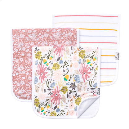 3 Pack Premium Burp Cloths - Olive