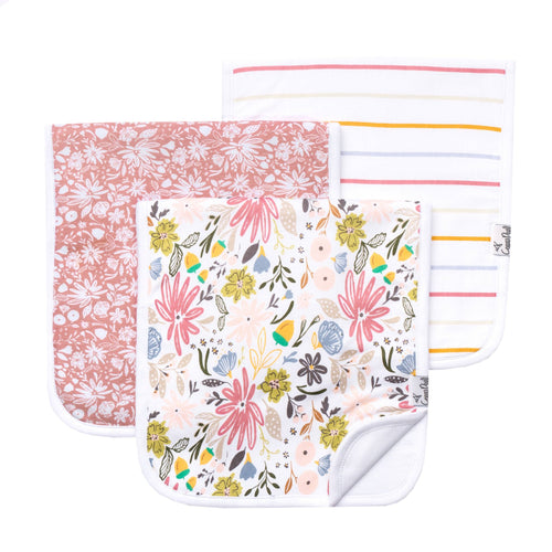 3 Pack Premium Burp Cloths - Olive