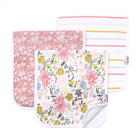 3 Pack Premium Burp Cloths - Olive