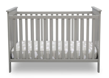Delta Children Grey (026) Adley 3-in-1 Crib (W102130) Front Silo a2a