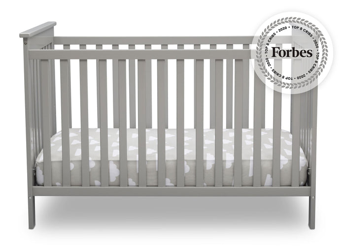 Delta Children Grey 026 Adley 3-in-1 Crib (W102130) Front Silo a2a