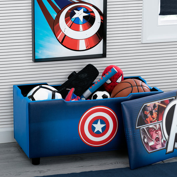 TB83434AV 1160 Avengers Upholstered Storage Bench for Kids Lifestyle 102
