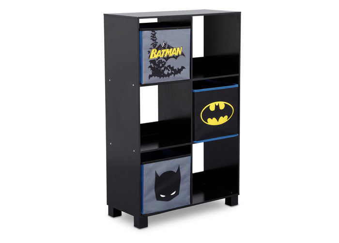 Delta Children Batman (1200) 6 Cubby Deluxe Storage Unit (TB83421BT), Side Silo, a2a