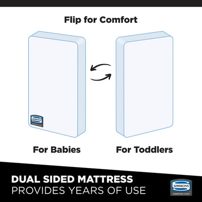 Beautyrest Silver Slumbertime Crib and Toddler Mattress No Color (NO)