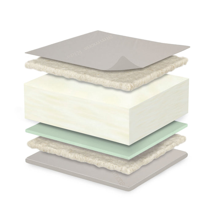 BeautySleep Naturally Willow Crib and Toddler Mattress No Color (NO)