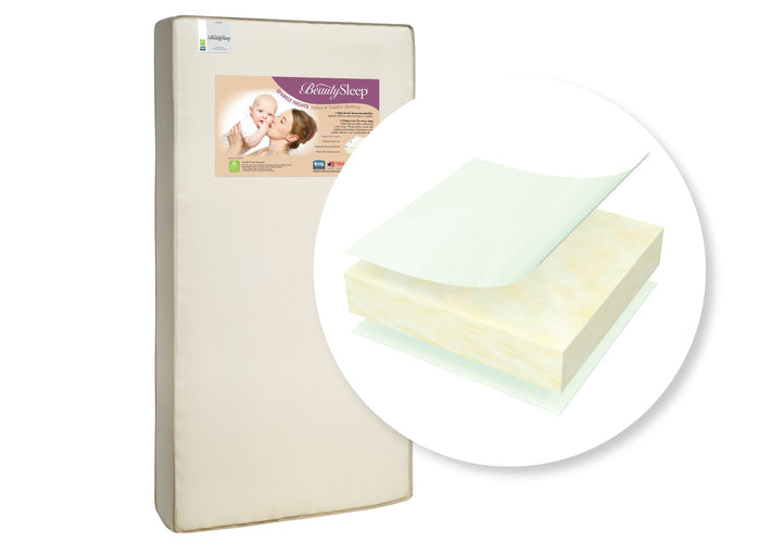 BeautySleep® Sparkle Nights Crib and Toddler Mattress, Cutout View