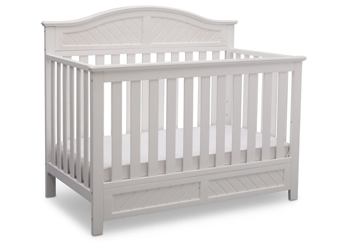 Delta Children Bianca (130) Bennington Elite Curved 4-in-1 Crib Side View a3a