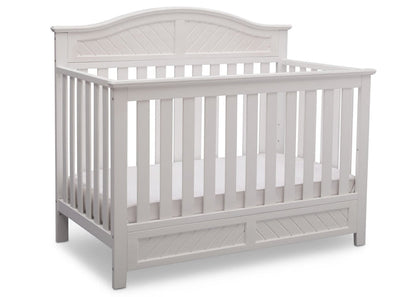 Delta Children Bianca (130) Bennington Elite Curved 4-in-1 Crib Side View a3a