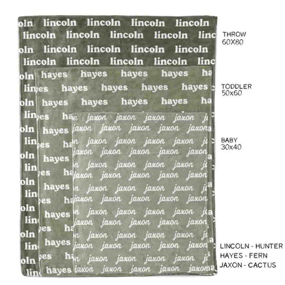 Personalized Color Blanket | Basil