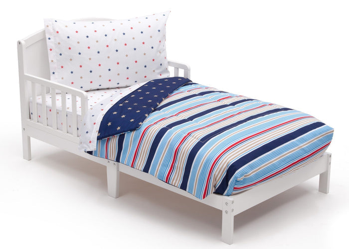 Boy 4-Piece Toddler Bedding Set, Stars and Stripes (2200) a3a