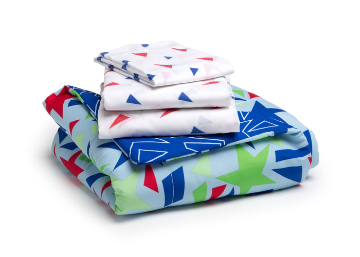 Boy 4-Piece Toddler Bedding Set, Star Gaze (2201) b4b