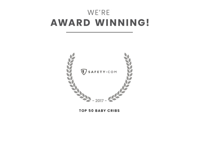 Award badge for Top 50 Baby Cribs Grey 026