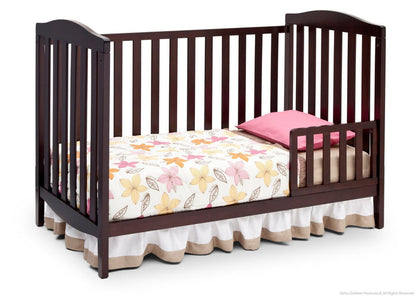 Delta Children Dark Chocolate (207) Capri 3-in-1-Crib (6922), Toddler Bed, d5d