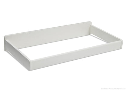 Delta Children White Ambiance (108) Changing Top, Side View a2a