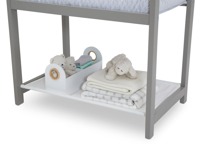 Classic Wood Bedside Bassinet Sleeper - Portable Crib with High-End Wood Frame Link (2233)