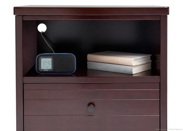 Simmons Kids Black Espresso (907) Rowen Nightstand, Detail and Props b3b