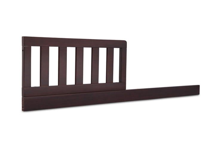 Delta Children Dark Chocolate (207) Daybed Rail & Toddler Guardrail Kit, Angled View b1b