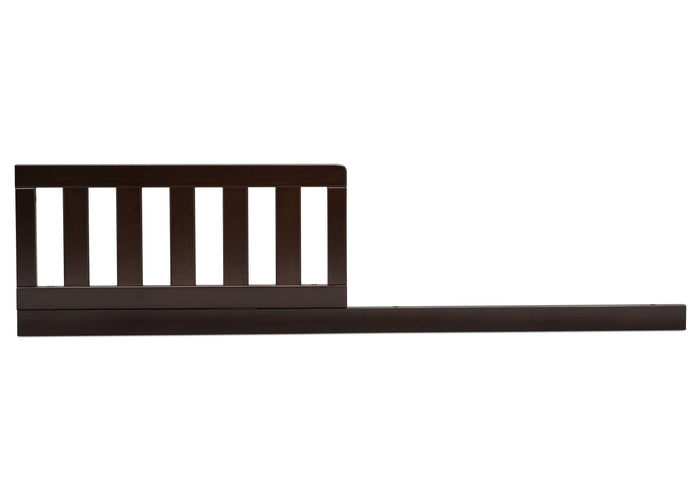 Delta Children Dark Chocolate (207) Daybed/Toddler Guardrail Kit, front view c1c