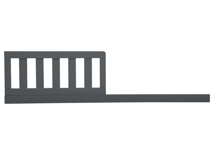 Delta Children Charcoal Grey (029) Daybed/Toddler Guardrail Kit, front view e1e