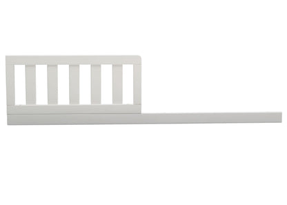 Delta Children Bianca White (130) Daybed/Toddler Guardrail Kit (W102725), Toddler Bed Front View, b1b