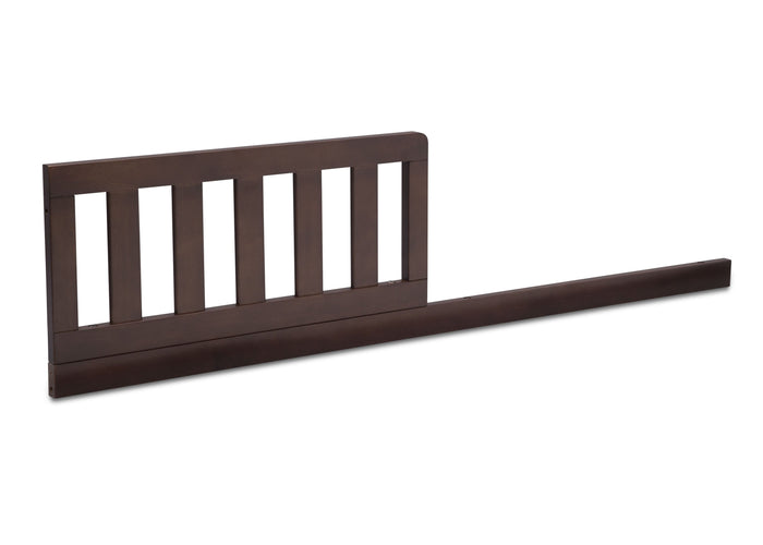Delta Children Walnut Espresso (1324) Daybed/Toddler Guardrail Kit W103725 Angled View