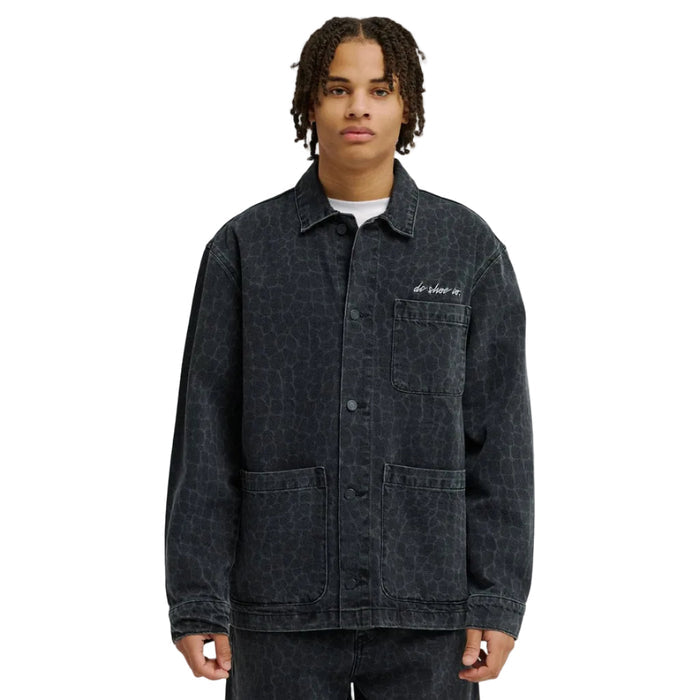 DC Hawkshaw Snake Denim Overshirt - Black